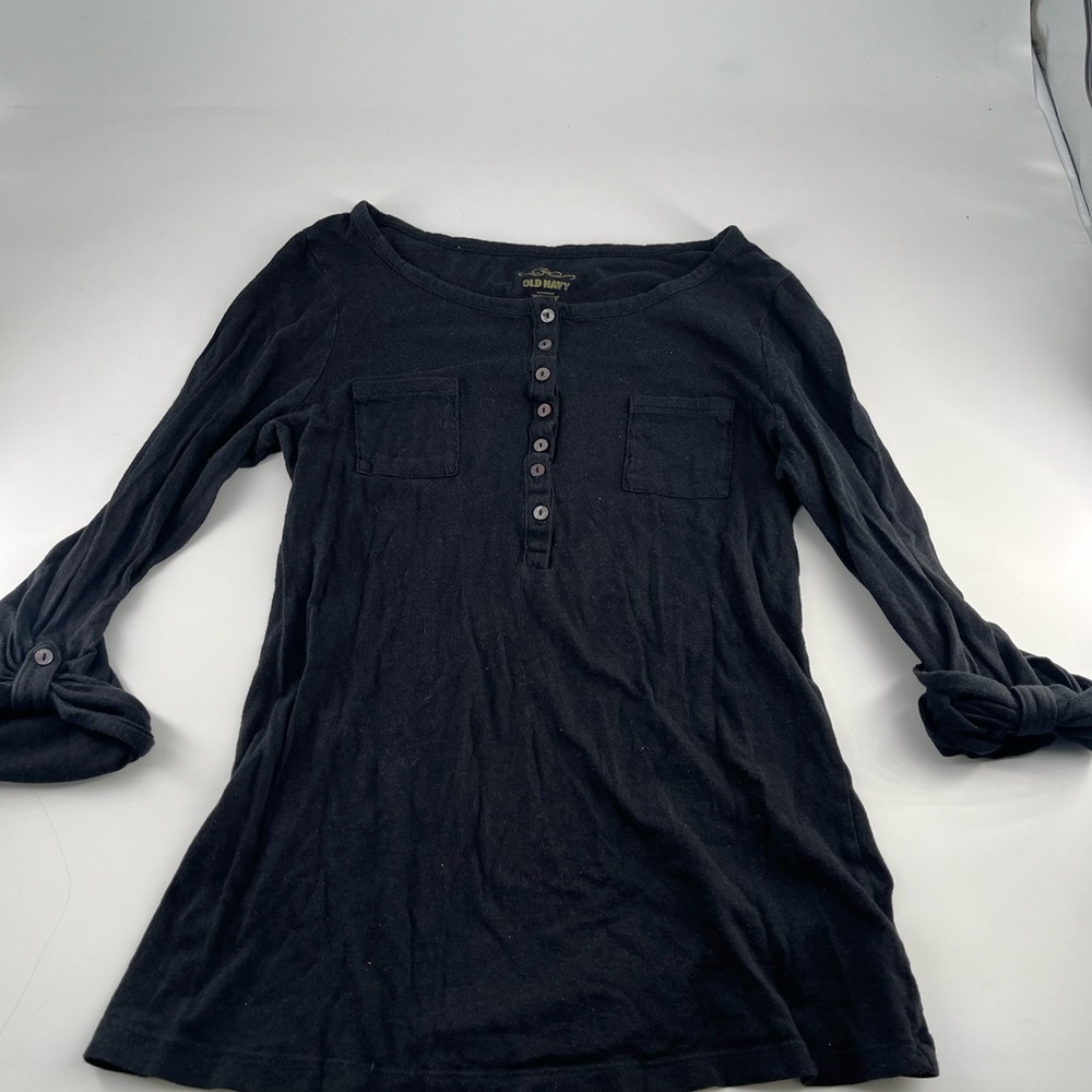 Old Navy Women's Black Long Sleeve Top